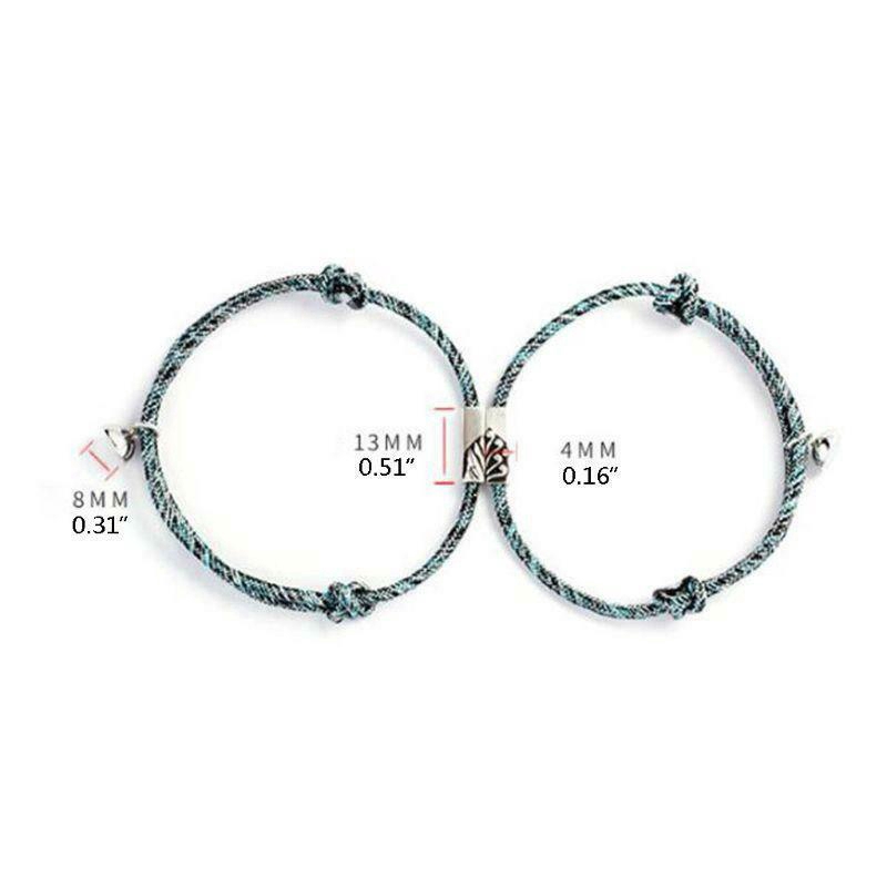 Cặp vòng tay dây bện có thể điều chỉnh dành cho cặp đôi
