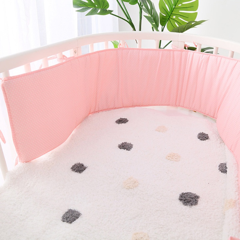 Gối Chắn Nôi Chất Liệu Cotton Mềm Mại Trang Trí Phòng Bé Sơ Sinh