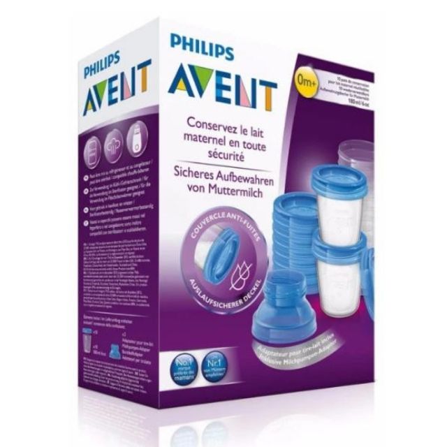 Cốc trữ sữa VIA Philips Avent SCF618/10, 180ml( có bán lẻ)