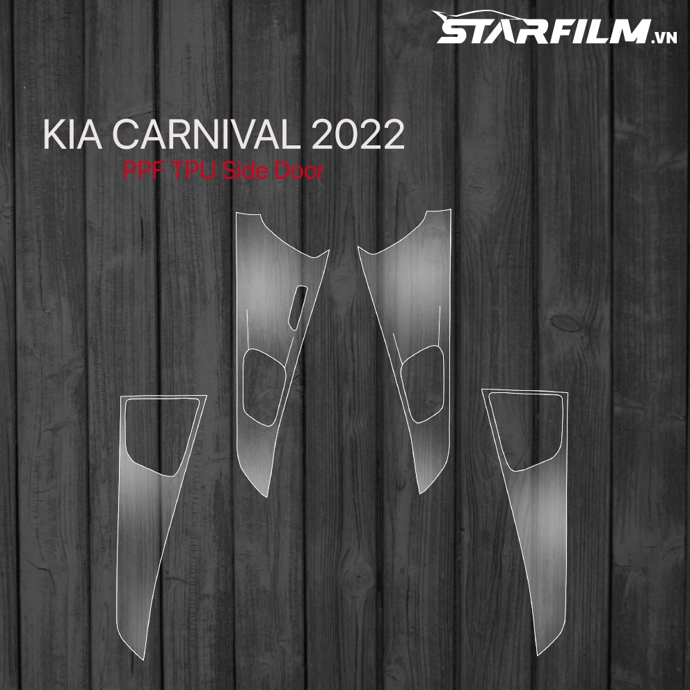 KIA Carnival 2022 PPF TPU bộ bảo vệ cạnh cửa STARFILM