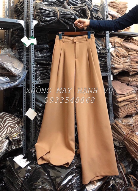 QUẦN SUÔNG DÁNG DÀI 100cm PHONG CÁCH HÀN QUỐC CHẤT TUYẾT MƯA KHÔNG XÙ LÔNG THỜI TRANG BANAMO FASHION QUẦN SỚ 100 935