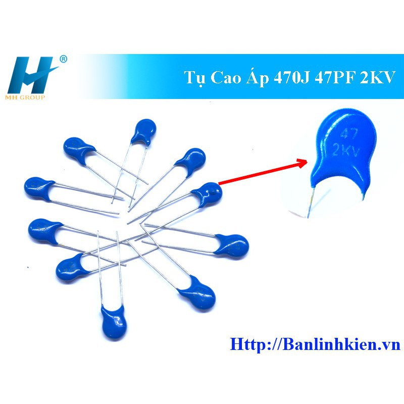 Tụ Cao Áp 1KV, 2KV, 3KV, 250KV Các Giá Trị