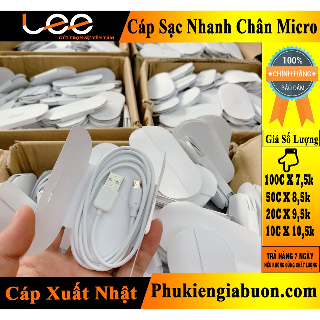 Cáp sạc nhanh micro USB (4A-Japan)