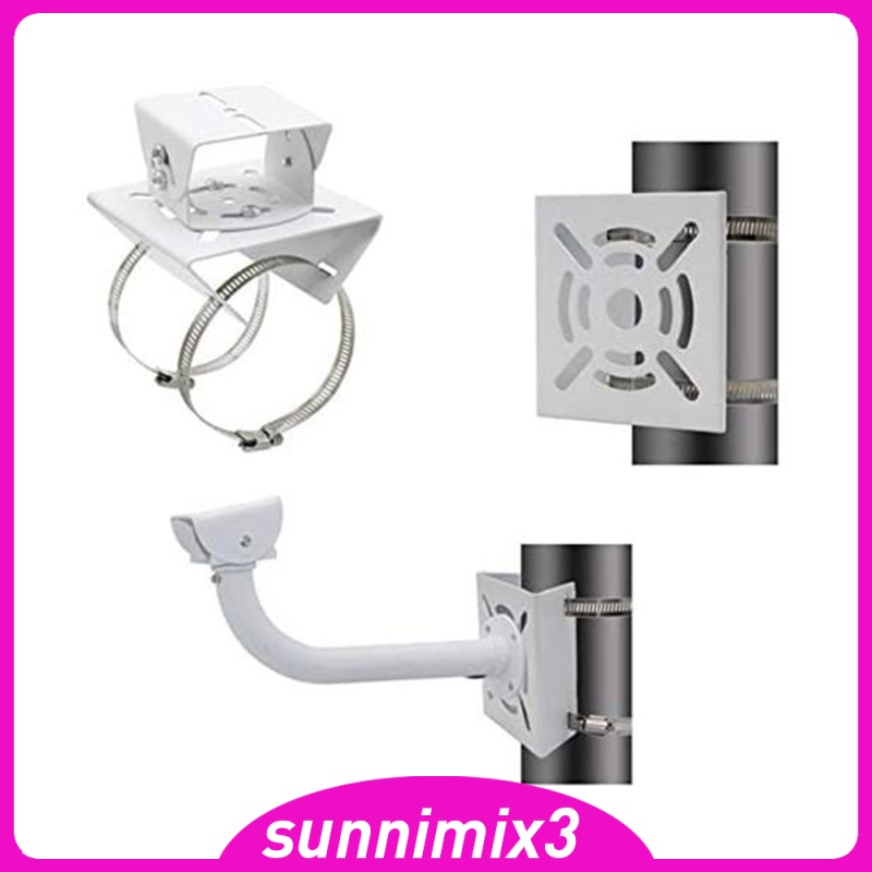 [Kayla Computing Shop] Post Pole Mounting Bracket Base Stand with 2 Loops for Security Camera
