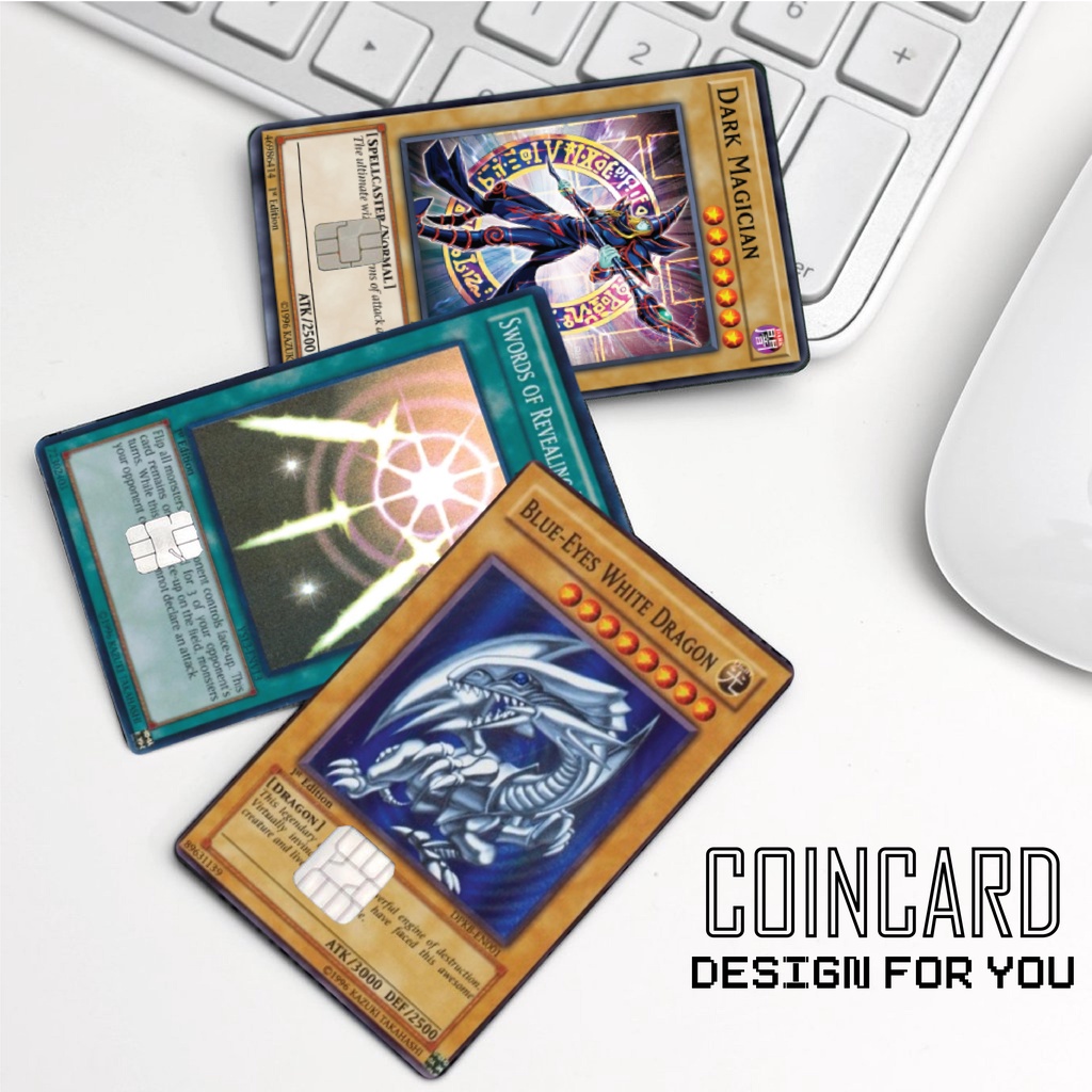 Lá bài Magic Yu-Gi-Oh! (Decal dán Thẻ ATM, debit, thẻ từ, thẻ chung cư ) | Dán thẻ ATM COINCARD