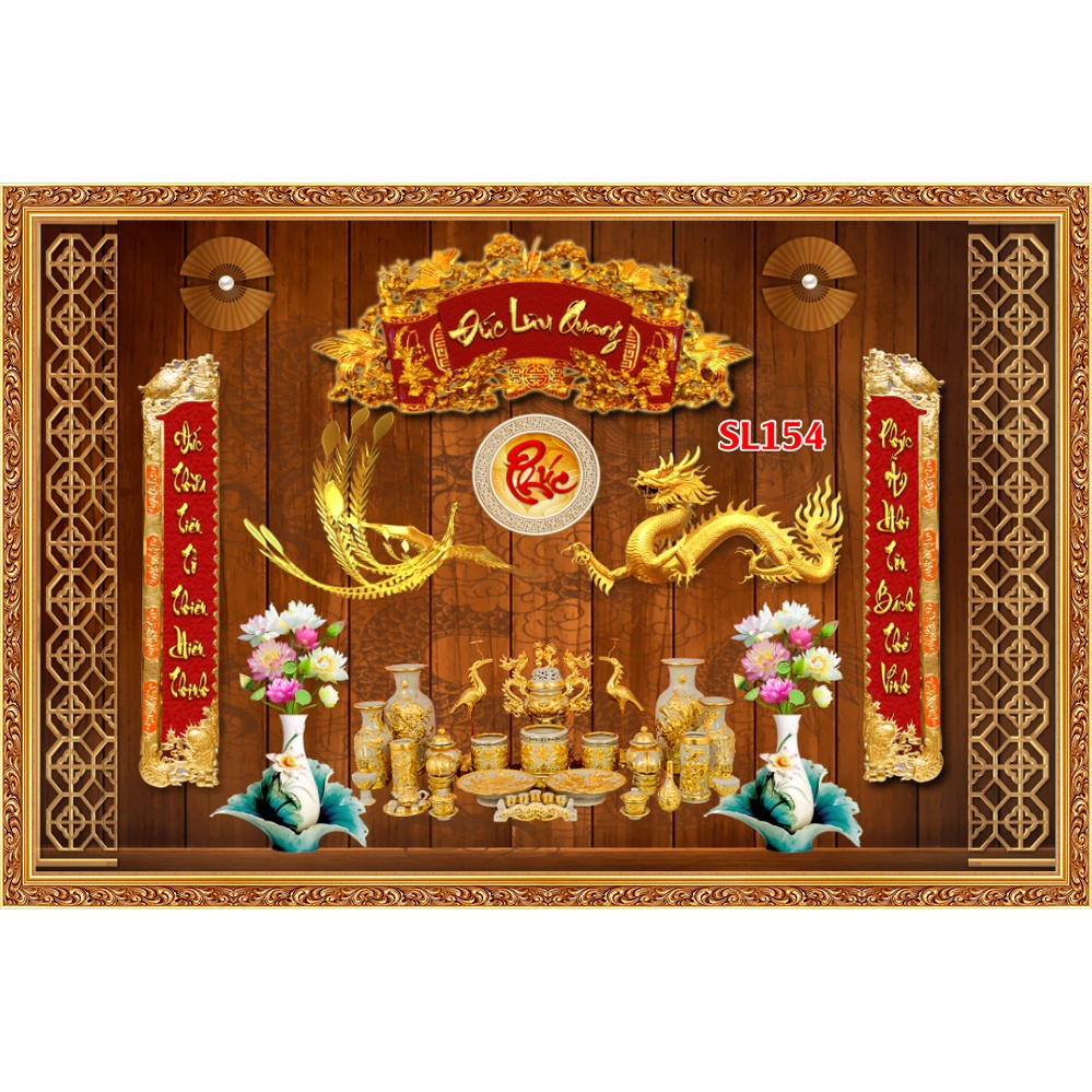 Tranh Dán Tường 3D Phòng Thờ -Tranh Linh Thiêng - Tranh 3d Trang trí nhà cửa