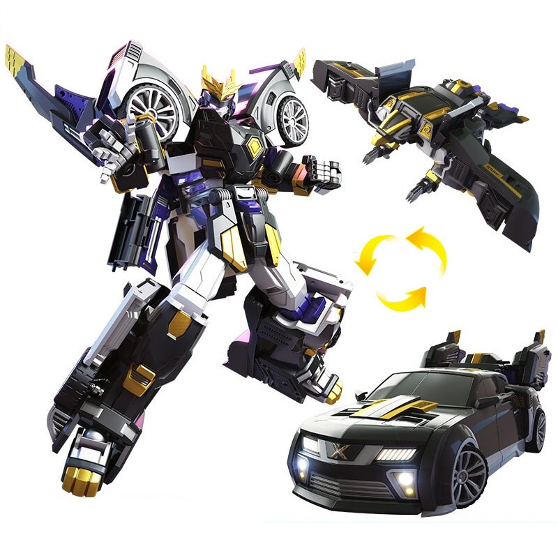 Ba chế độ mini force transformation mecha robot đồ chơi hành động miniforce x mô phỏng xe đồ chơi biến dạng máy bay