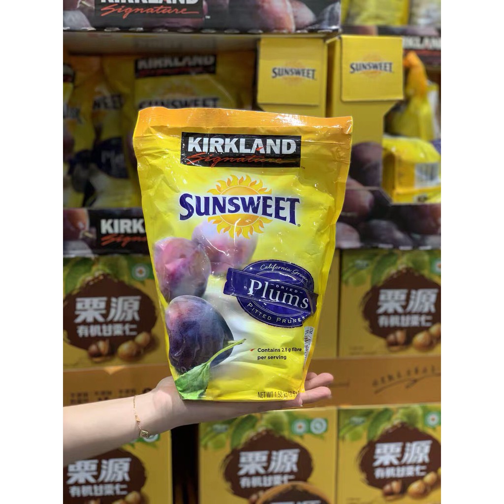 [DATE MỚI] MẬN SẤY KHÔ Kirkland Sunsweet Plums 1.59kg - Hàng Mỹ