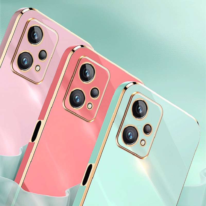 Ốp Điện Thoại Silicon Chống Sốc Phối Giá Đỡ Nhẫn Cho OPPO Realme C35 9 Pro Plus 9i 8i 8 Pro