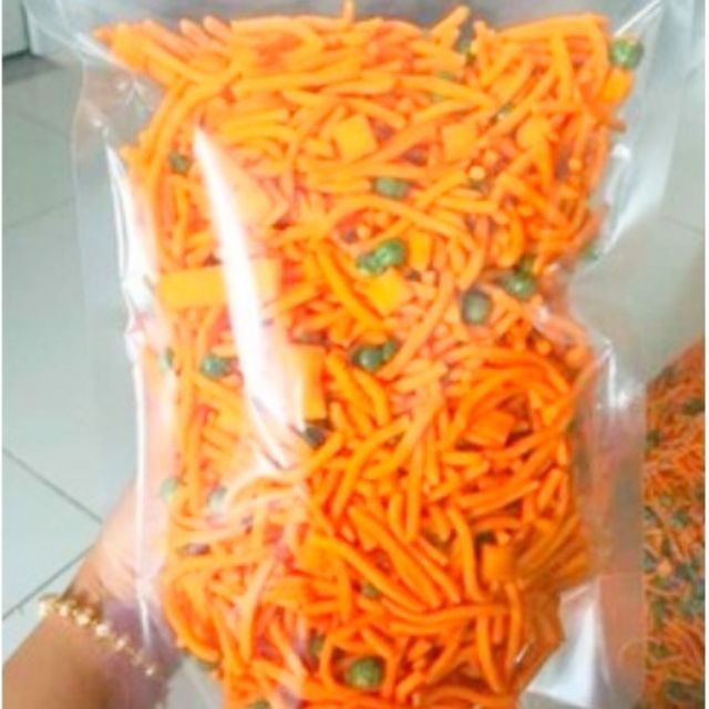500g Bim bim que cay mix đậu Hà Lan ngon giòn