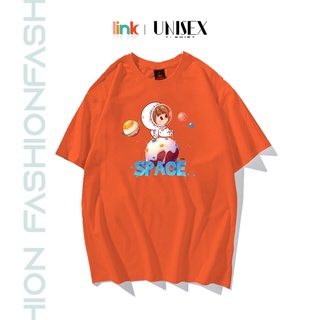Áo thun space phi hanh gia cute oversize tay lỡ form rộng