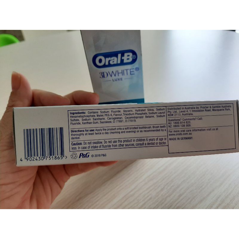 🍯🍯🍯Kem trắng răng Oral B 3D White Luxe 95g