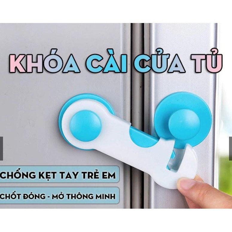 Khóa Chốt Cài Tủ Lạnh, Tủ Đồ, Ngăn Kéo Chống Kẹp Tay An Toàn Cho Bé 88254 Shop Giao Hàng Nhanh 88