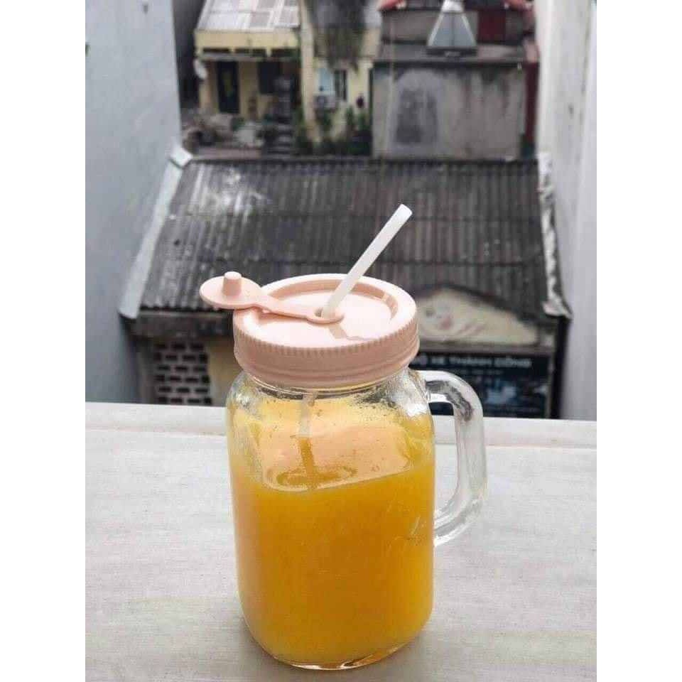 🍑🍎🍊 BÌNH NƯỚC THUỶ TINH DETOX LOCKnLOCK CÓ TAY CẦM 630ml 🍑🍎🍊