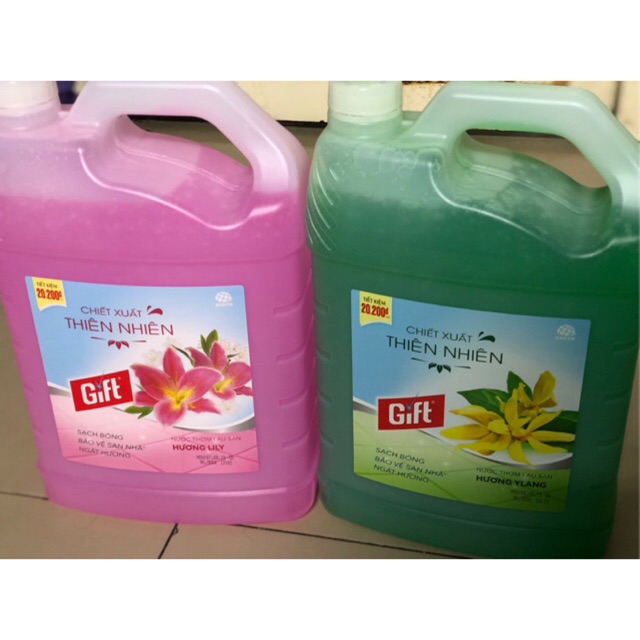 Nước lau sàn Gift can 4kg hàng chính hãng ( mẫu mới)