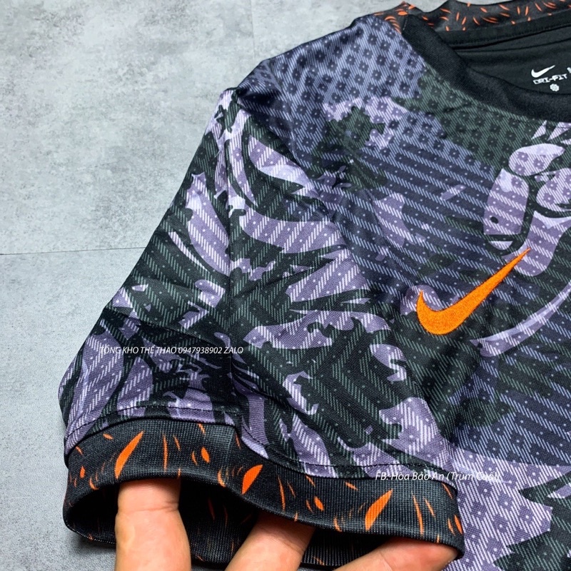 Bộ quần áo đá banh ĐT HÀ LAN màu đen hàng cao cấp new 2023