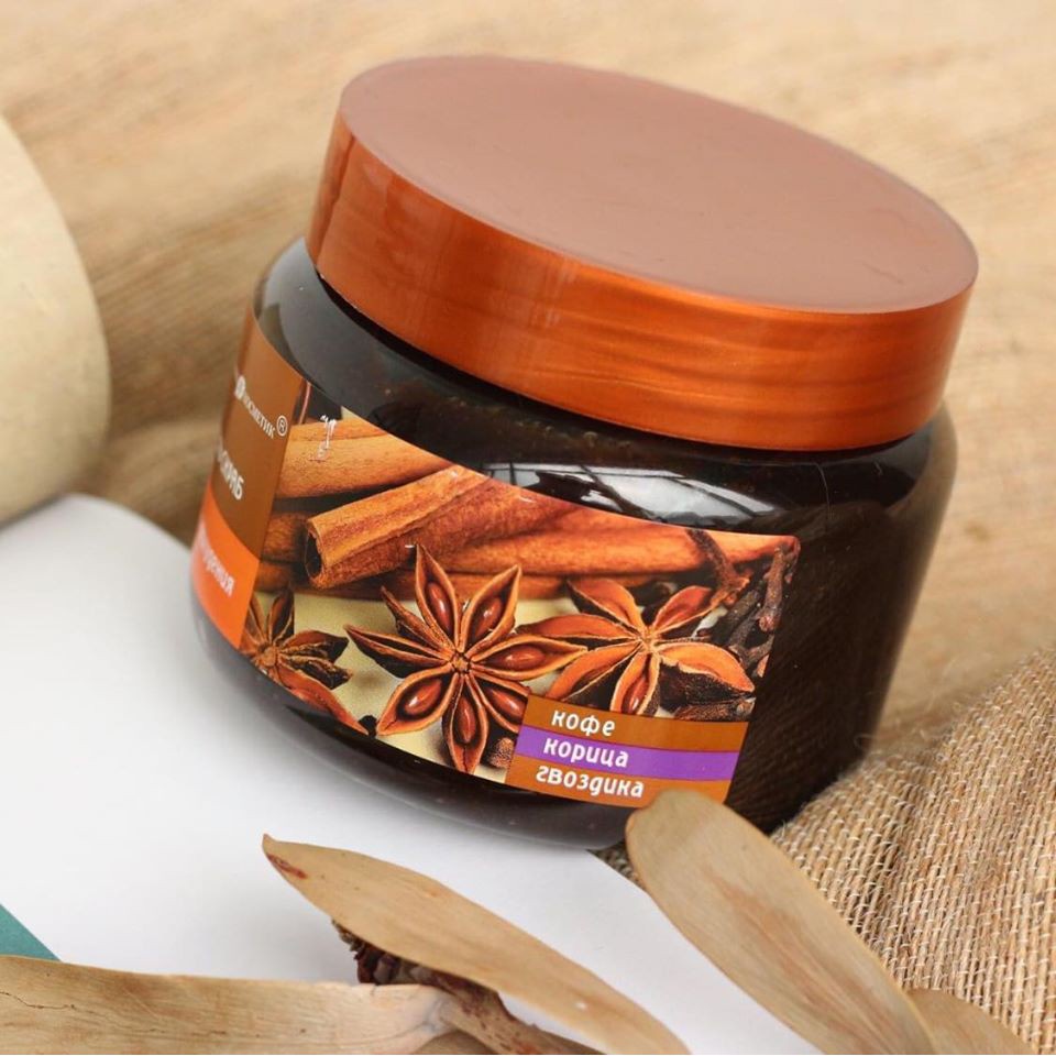 Tẩy Da Chết Quế Hồi &amp; Bưởi Nga Body Exclusive Coffee Cinnamon Cloves Grapeful Lime Gel Scrub