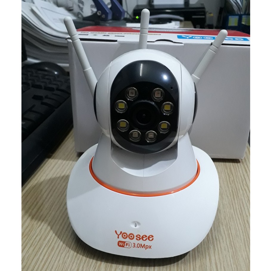 Camera Giám Sát IP Yoosee 3 Râu 3.0 FullHD 4 Led Sáng Ban Đêm và 4 Led Hồng Ngoại | BigBuy360 - bigbuy360.vn