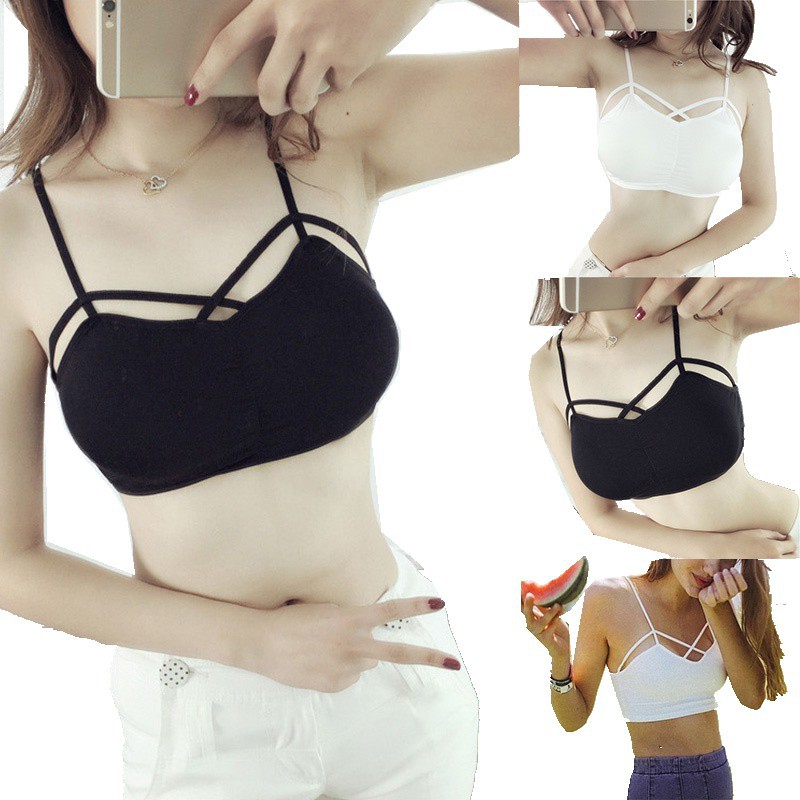 FREESHIP ĐƠN 99K_ Áo Bra phối đan dây kiểu dáng thời trang quyến rũ