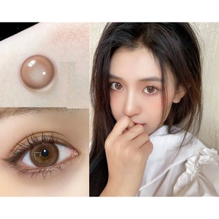 Bộ kính áp tròng TFNKA 14.2mm màu nâu với độ cận 0-8.00