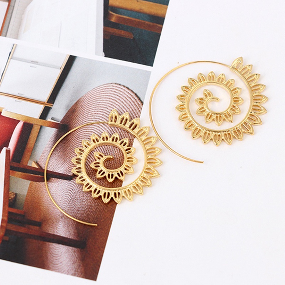 Hoa tai dạng xoắn ốc thời trang dành cho nữ