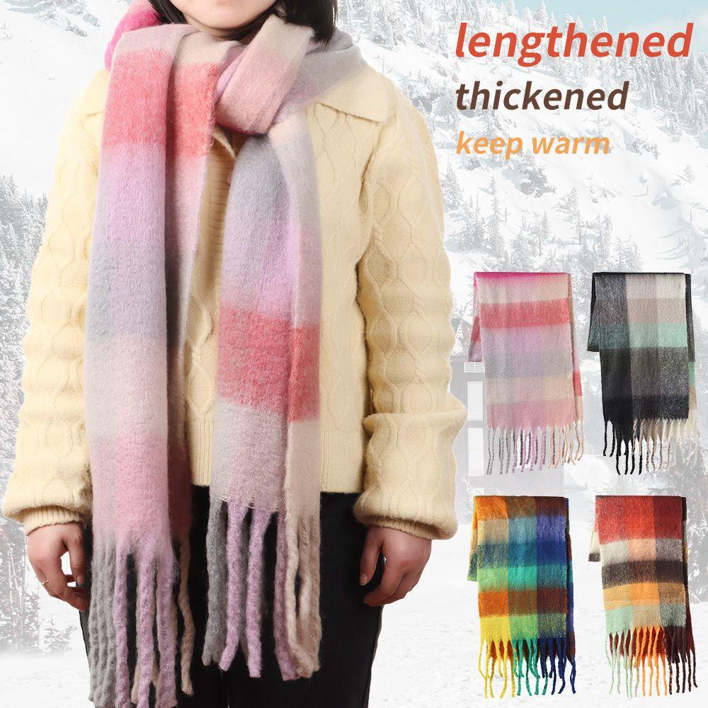 Khăn Choàng Tartan Giữ Ấm Thời Trang Mùa Đông