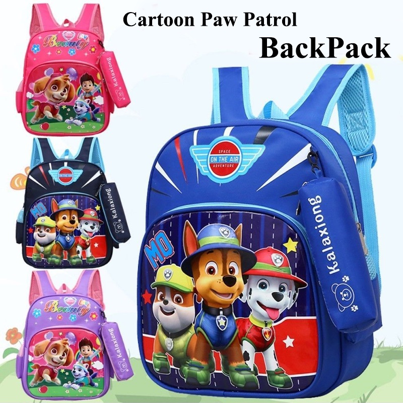 Ba Lô Đi Học Chống Thấm Nước In Họa Tiết Hoạt Hình Paw Patrol Dễ Thương Cho Bé Trai Và Gái