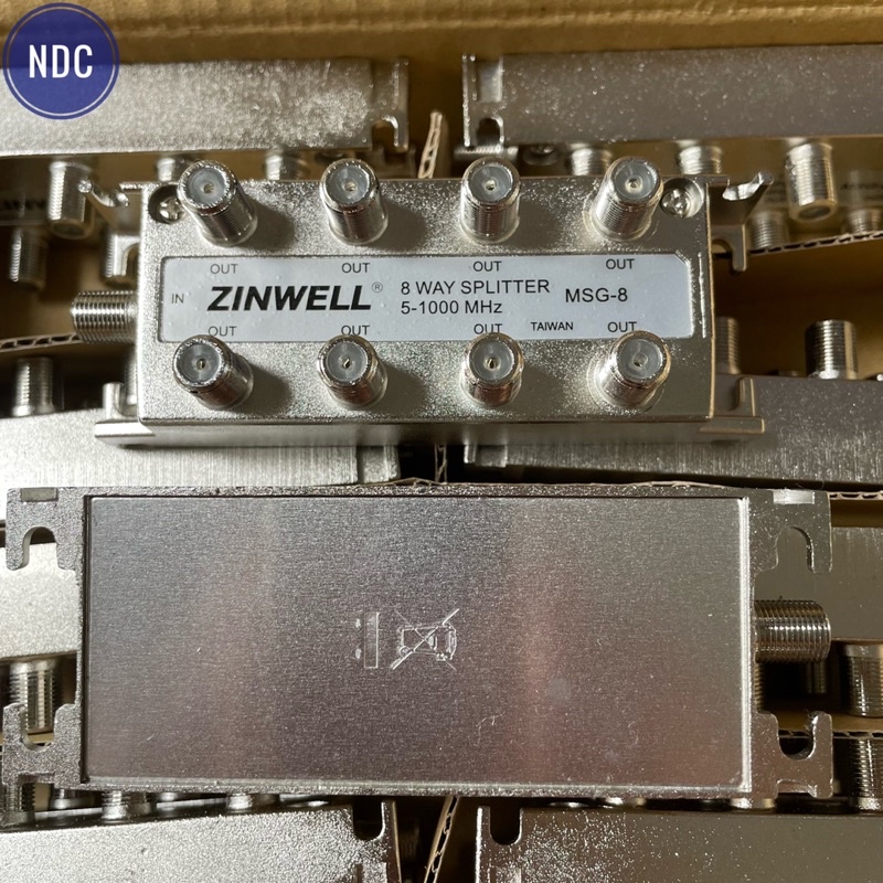 Bộ Chia 2, 3, 4, 6, 8 Zinwell (Đài Loan) Chia Cáp, Anten KTS