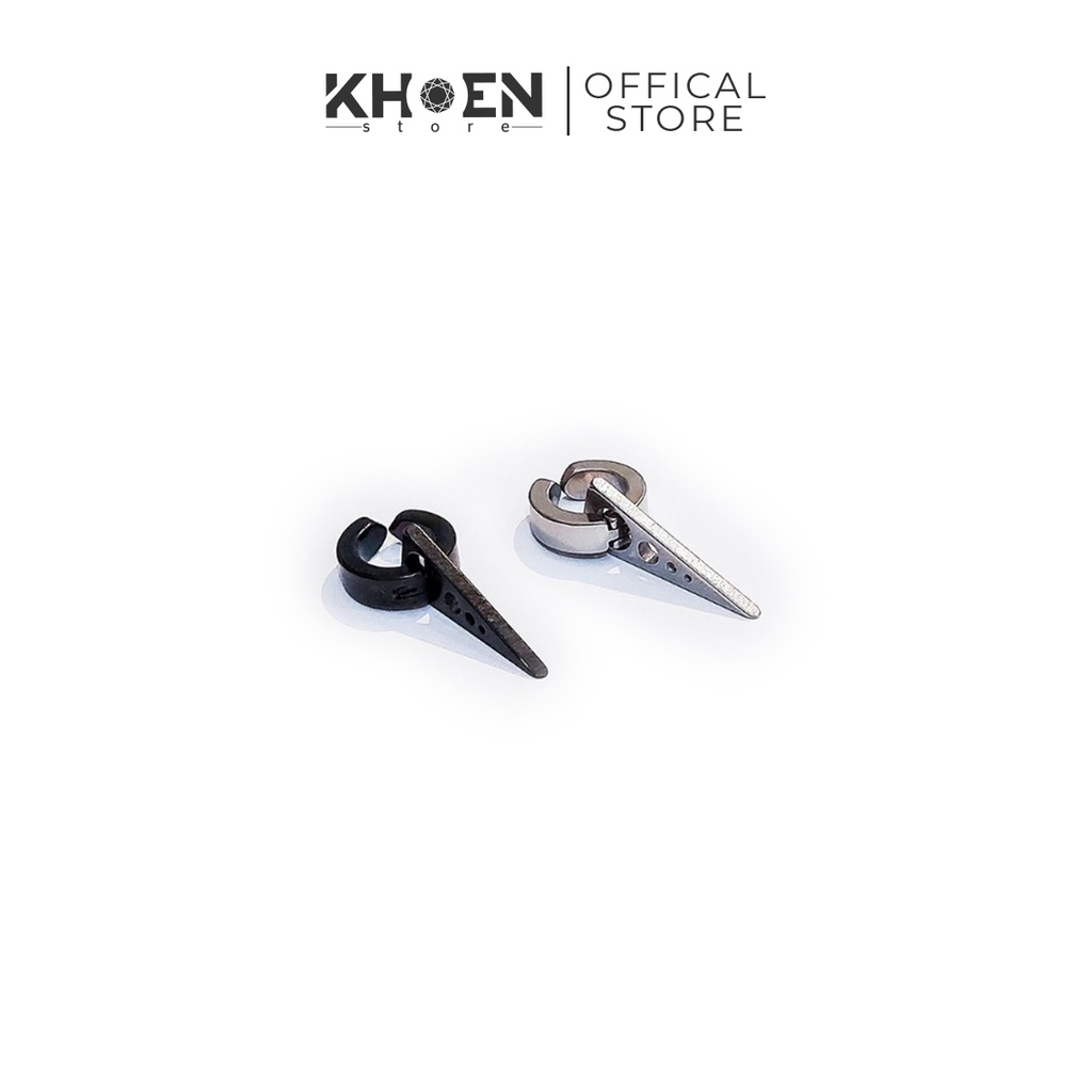 (1 Chiếc) Khuyên tai Tròn dày nhọn - Dạng kẹp (không lỗ xỏ) - Khoen Store