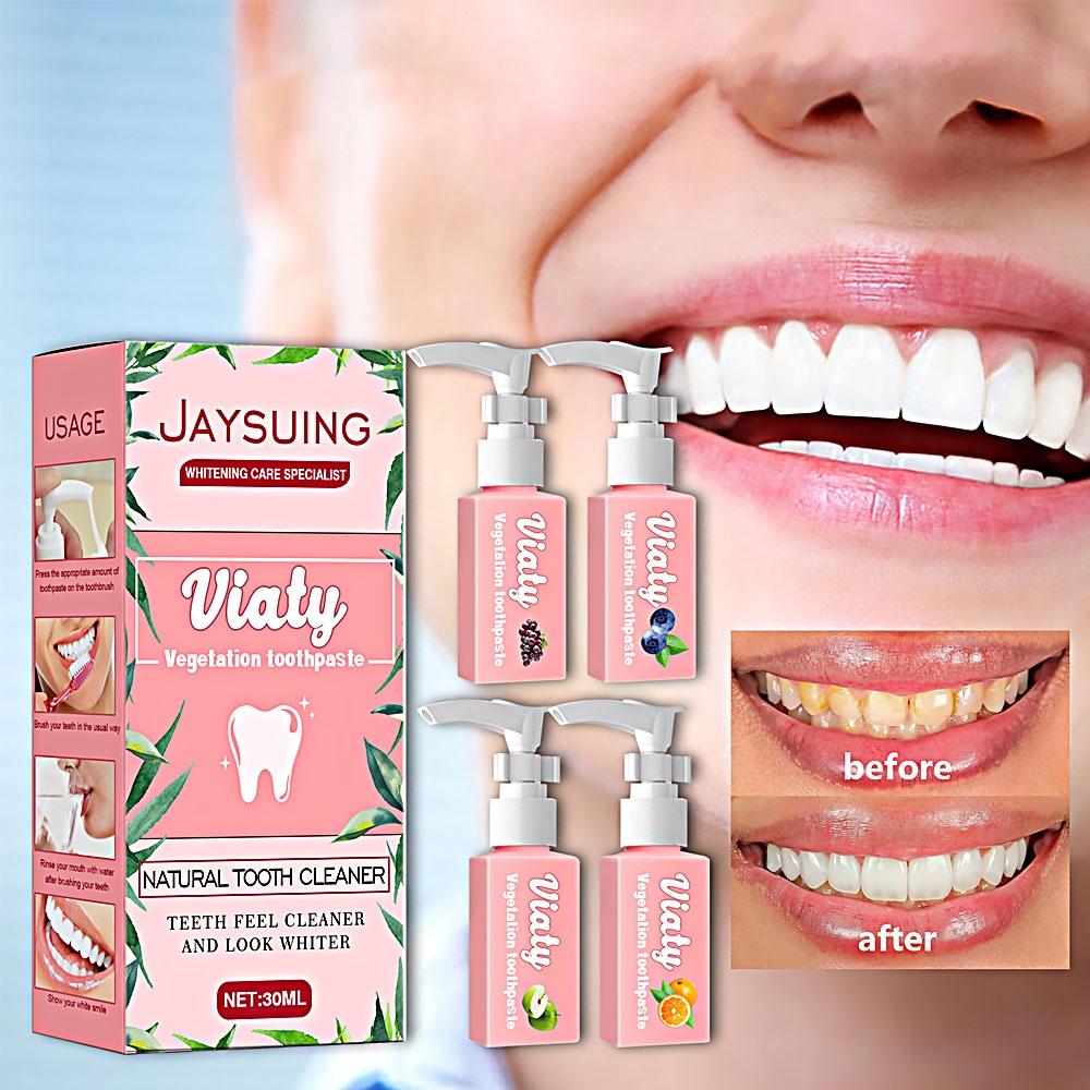 Kem Đánh Răng Làm Trắng Loại Bỏ Vết Ố Vàng 30ml Viaty
