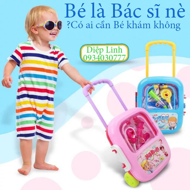 Đồ chơi bác sĩ ⚡LOẠI TỐT-FREESHIP ⚡ bộ đồ chơi bác sĩ cho bé CAO CẤP có hiệu ứng ánh sáng THẬT