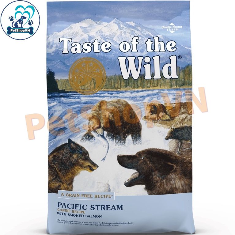 Thức Ăn Cho Chó Trưởng Thành Hạt TASTE OF THE WILD PACIFIC STREAM Vị Cá Hồi Xông Khói