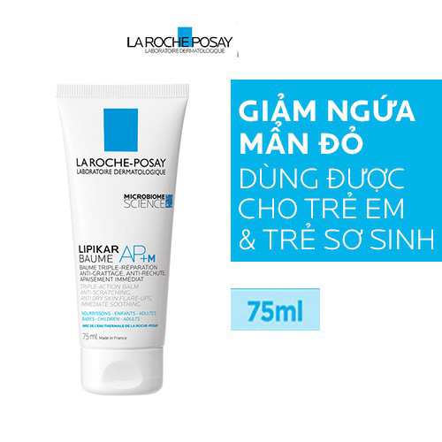 Kem Dưỡng Làm Dịu Dành Cho Da Bị Ngứa Mẩn Đỏ Bị Viêm Dùng Được Cho Trẻ Em Và Trẻ Sơ Sinh La Roche Posay Baume AP+M 75ml