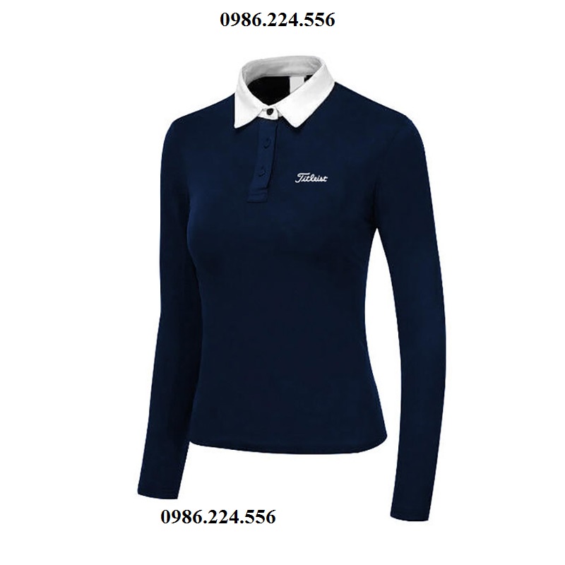 Áo golf nữ dài tay áo thể thao co dãn nhanh khô ôm người phong cách thời thượng AM007