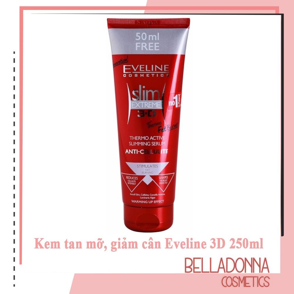 [Chuẩn Auth] Kem tan mỡ, giảm cân hiệu quả Eveline Slim Extreme 3D 250ml