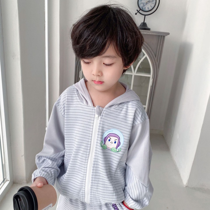 Áo Khoác Khóa Kéo In Họa Tiết Hoạt Hình Phong Cách Hàn Quốc Cho Bé