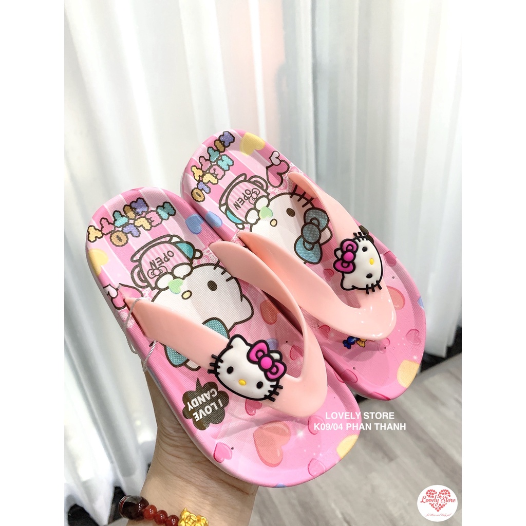 🌸Dép Mèo Kitty Cho Bé Gái. Dép Xỏ Ngón Đáng Iu Chống Trơn Trượt, thời trang mùa hè, đi mưa vừa an toàn đáng iu cho bé gá