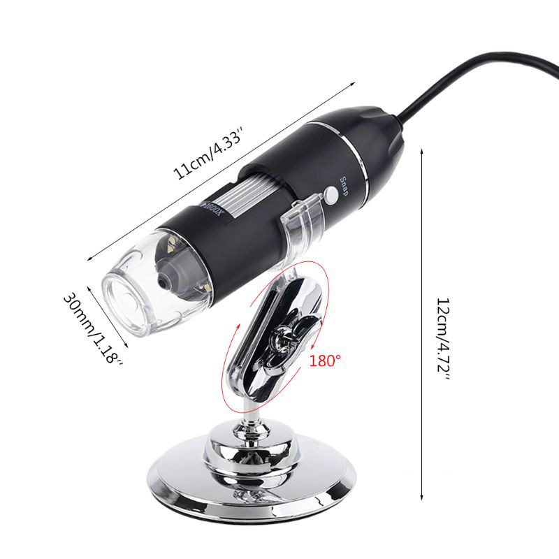 COLO  3-in-1 Digital Microscope 1600X Support PC Type-C Micro-USB Phone USB Magnifier