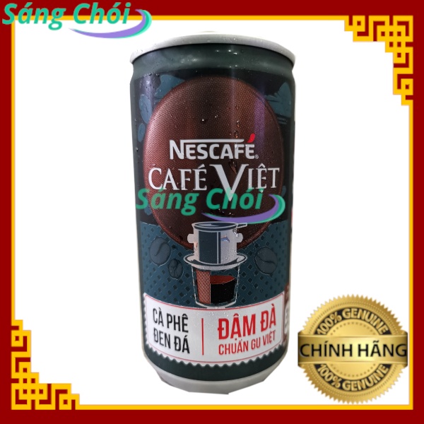 6 Lon [6 x 170ml] Cà Phê Đen Đá Việt Nam NESCAFÉ Café Việt Cà Phê Uống Liền - Nestlé Nescafe Nestle - Sáng Chói