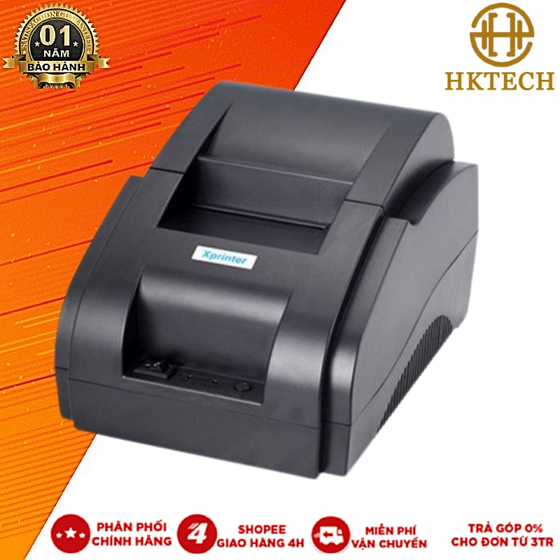 Máy in hoá đơn Bluetooth khổ 57mm Xprinter 58IIH