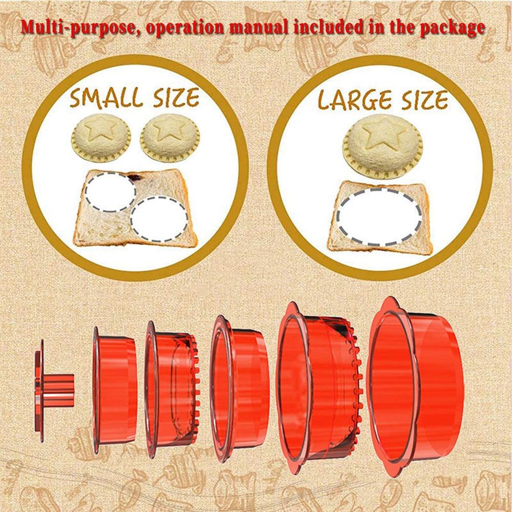 Bộ 6 Dụng Cụ Cắt Bánh Mì sandwich Bằng Thép Không Gỉ