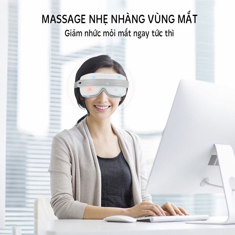 MÁY MASSAGE MẮT EYE CARE M058-Làm nóng, rung, nghe nhạc