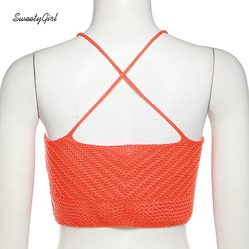 Áo Tank Top Dệt Kim Cổ Tròn Màu Tương Phản Thời Trang Halloween 2022 Cho Nữ