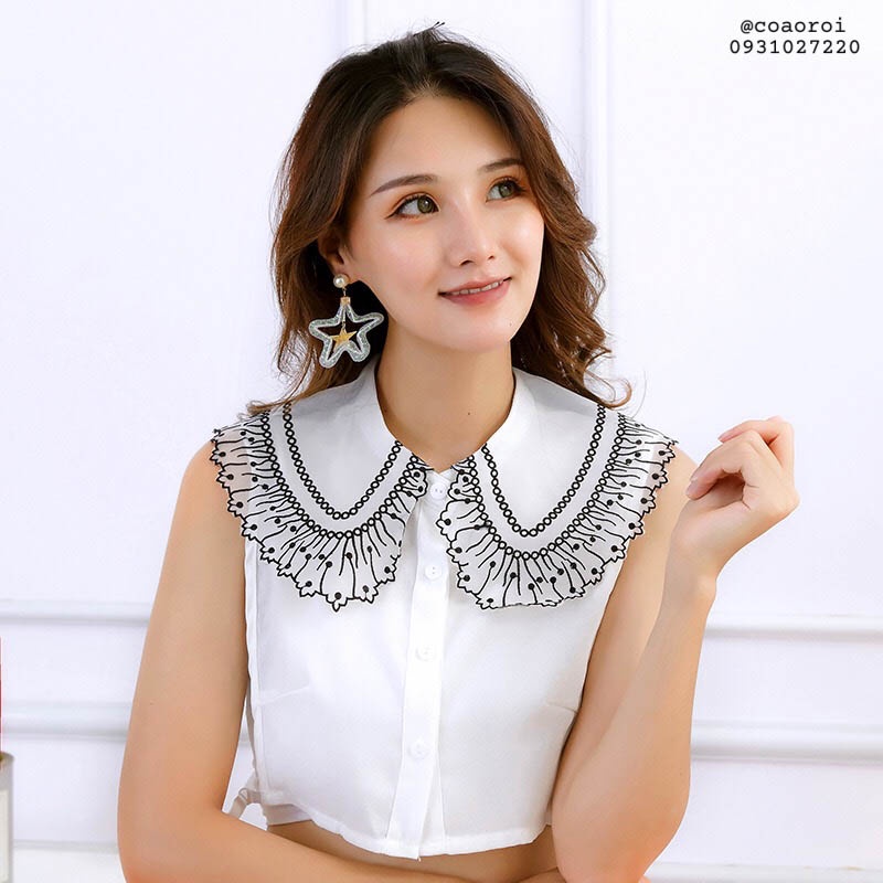 Cổ áo tháo rời -  Cổ áo giả thời trang - Mã AO62