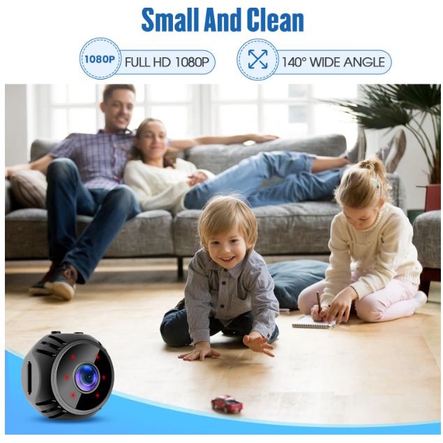 Camera wifi chống trộm an ninh W8 FullHD 1080P xem từ xa trên điện thoại, có hồng ngoại quay ban đêm