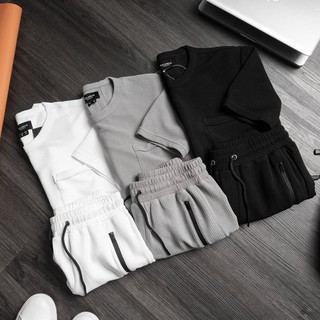 Bộ Thể Thao Nam, Quần Áo Nam Cộc Tay, Bộ Hè Nam đẹp mềm mịn co giãn thoáng mát DBN01 - MANSITO MENSWEAR