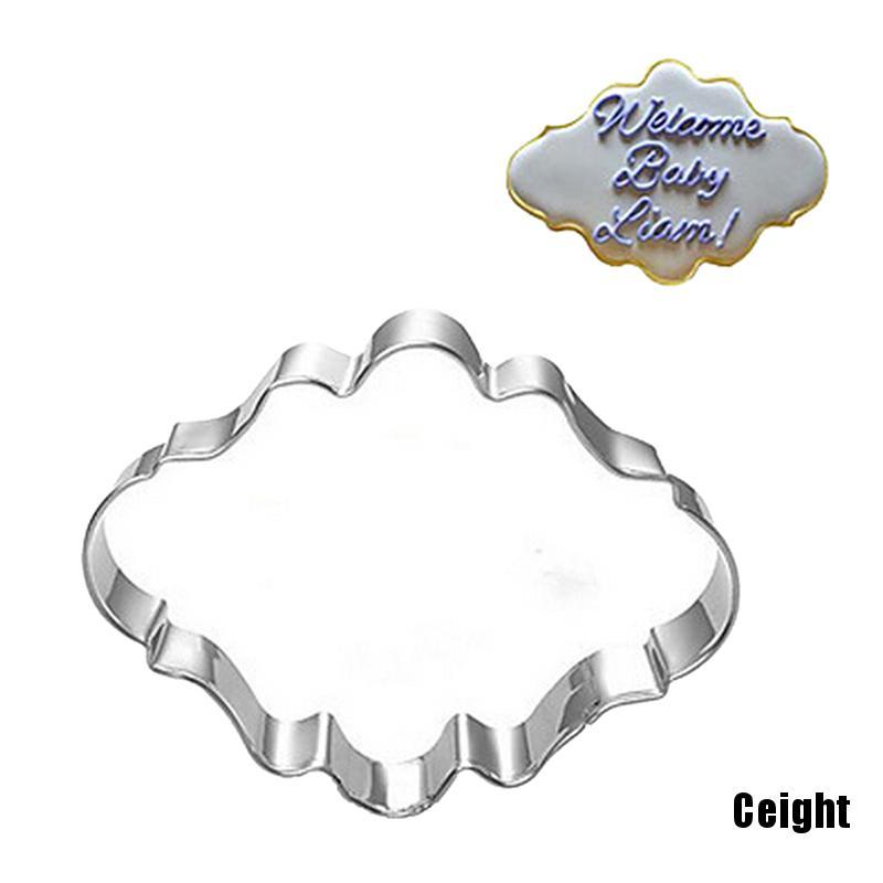 Set 4 khuôn cắt làm bánh quy 3D thép không gỉ dành cho trang trí tiệc cưới