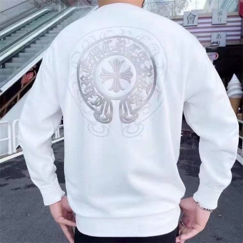 Áo hoodies tay dài in chữ CHROME HEARTS cá tính