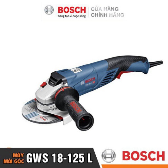 [HÀNG CHÍNH HÃNG] Máy Mài Góc Bosch GWS 18-125 L (125MM-1800W) , Giá Cạnh Tranh, Chất Lượng Hàng Đầu