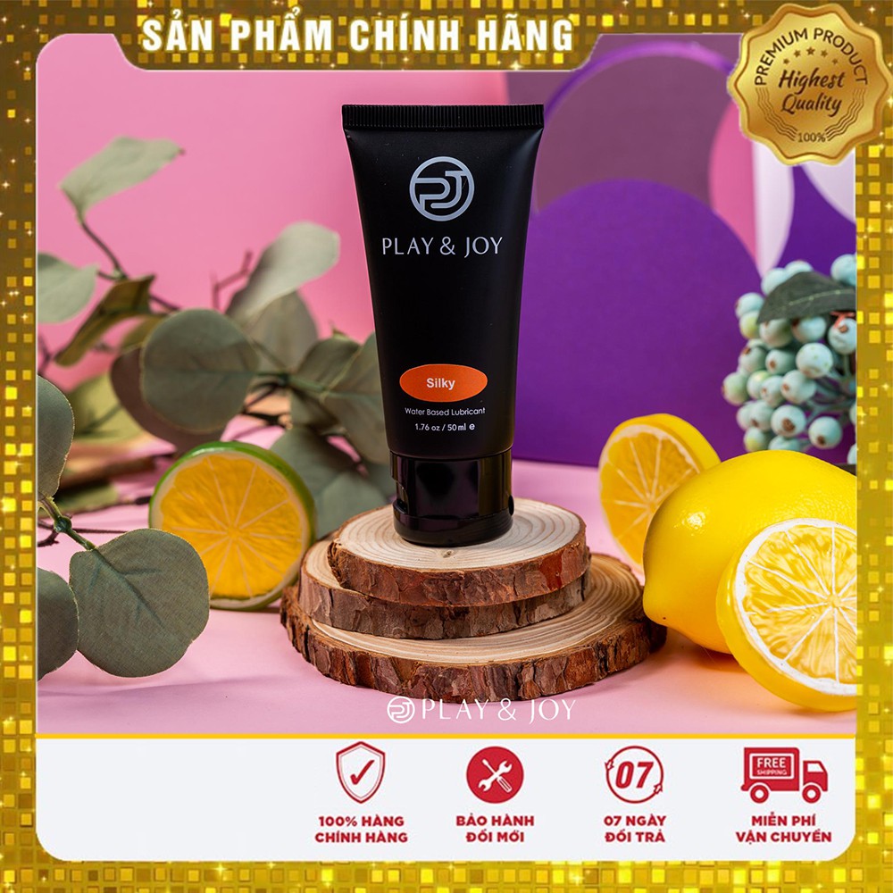 [-50%] Gel Bôi Trơn Tình Dục Cho Cả Nam và Nữ Giới Play&Joy Silky Dung Tích 50ml Giảm Đau Siêu Trơn Mượt Mà